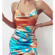 Sexy Backless Suspender Dress