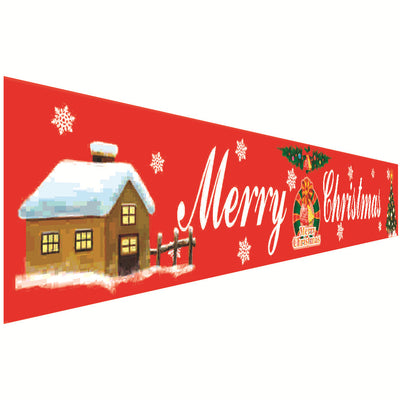 Christmas Curtain Banner Set