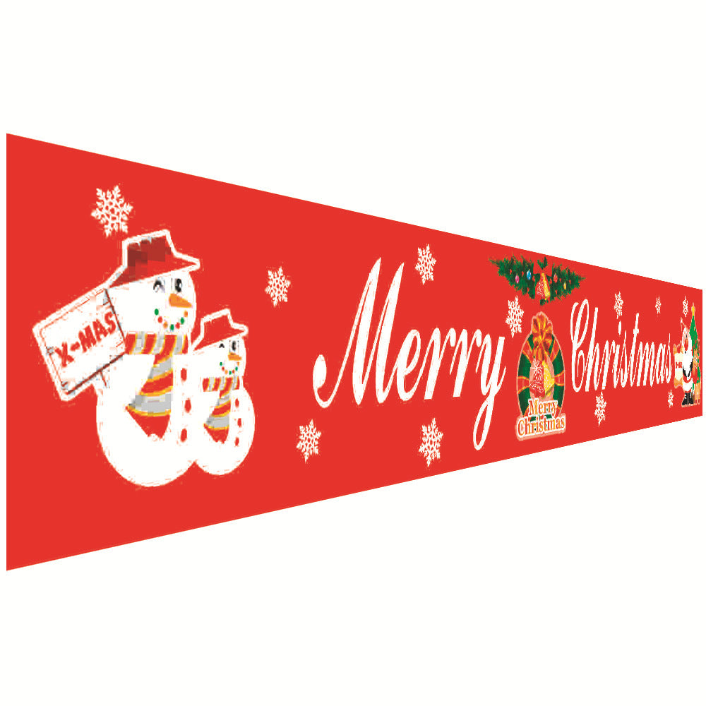 Christmas Curtain Banner Set