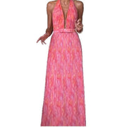 Seductive V-Back Lace Dress