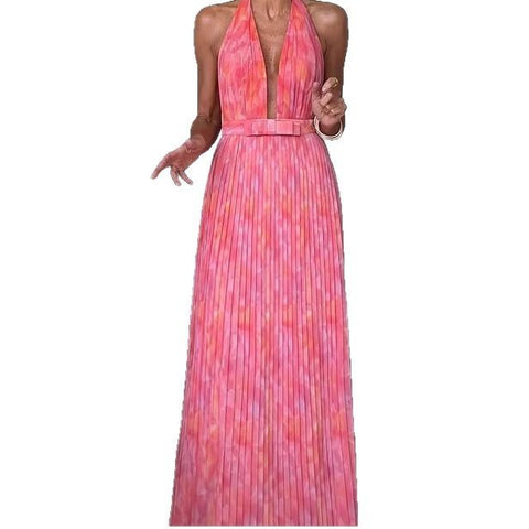 Seductive V-Back Lace Dress
