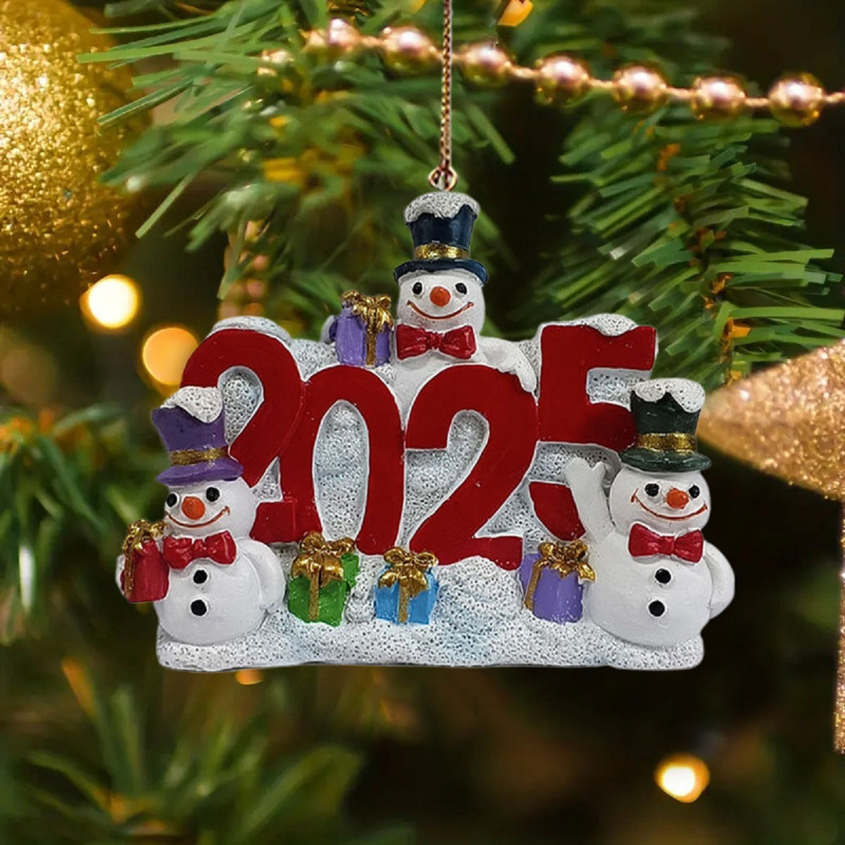 Snowman Resin Tree Ornaments
