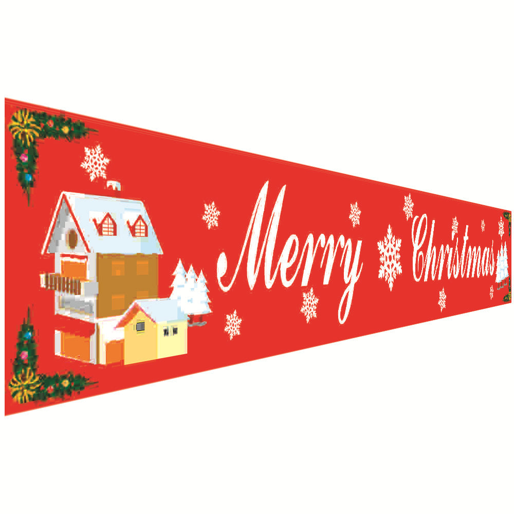 Christmas Curtain Banner Set