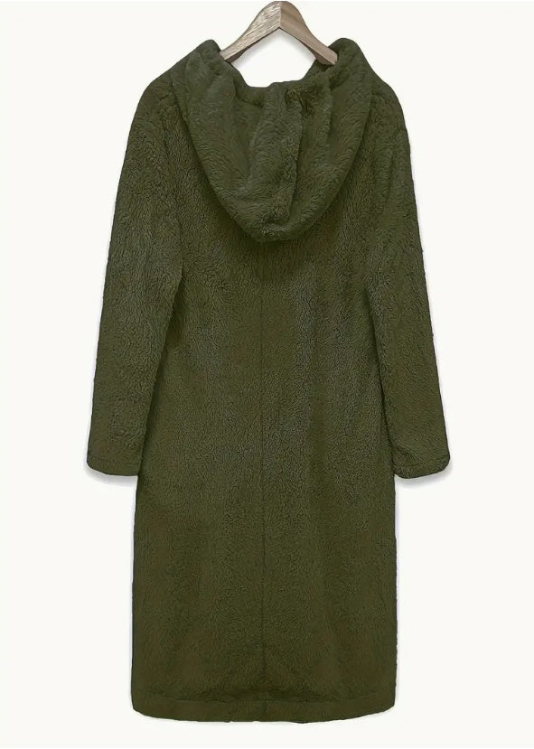 Cozy Fleece Hoodie Dress