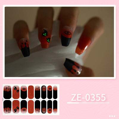 Luminous Halloween Series Christmas Nail Stickers