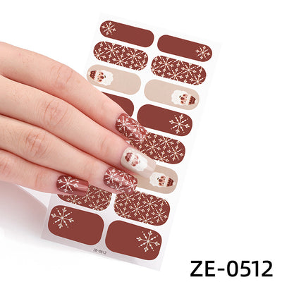 Luminous Halloween Series Christmas Nail Stickers