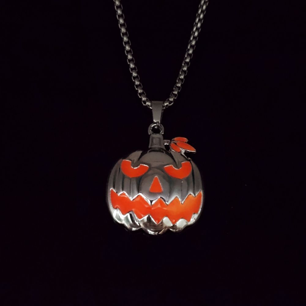 Luminous Pumpkin Ghost Necklace