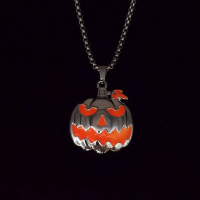 Luminous Pumpkin Ghost Necklace