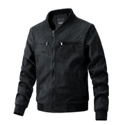 Suede Stand Collar Jacket