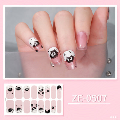 Luminous Halloween Series Christmas Nail Stickers