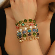 Natural Crystal Bead Bracelet