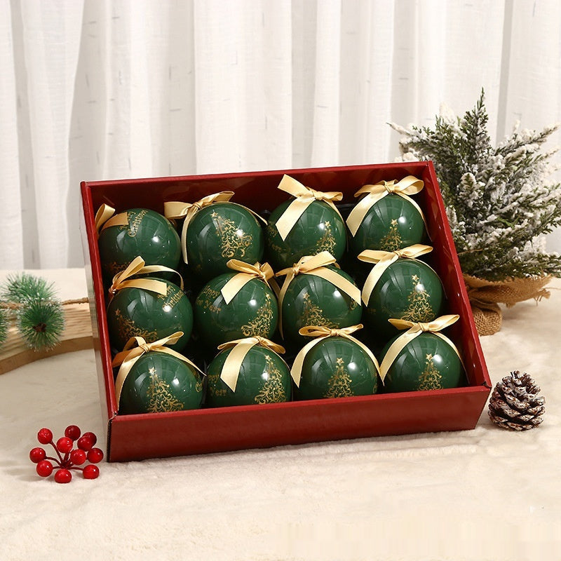 Printed Christmas Tree Ornament Balls