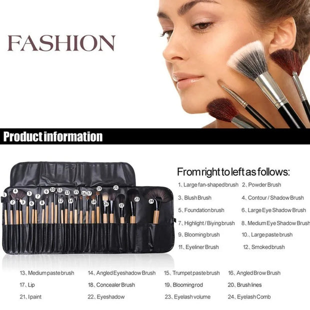 24-Piece Makeup Brush Set