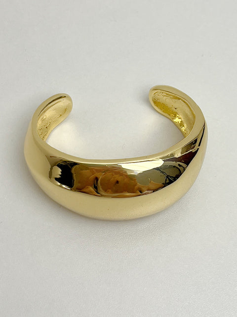 Glossy Metal Cuff Bracelet