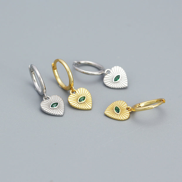 Sterling Silver Heart Studs