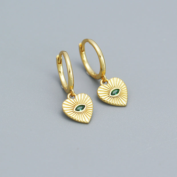 Sterling Silver Heart Studs