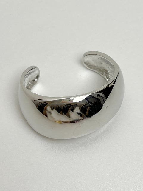 Glossy Metal Cuff Bracelet