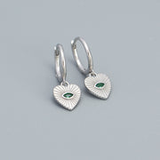 Sterling Silver Heart Studs
