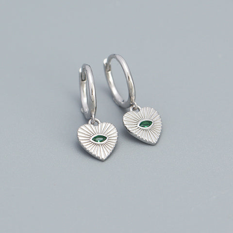 Sterling Silver Heart Studs