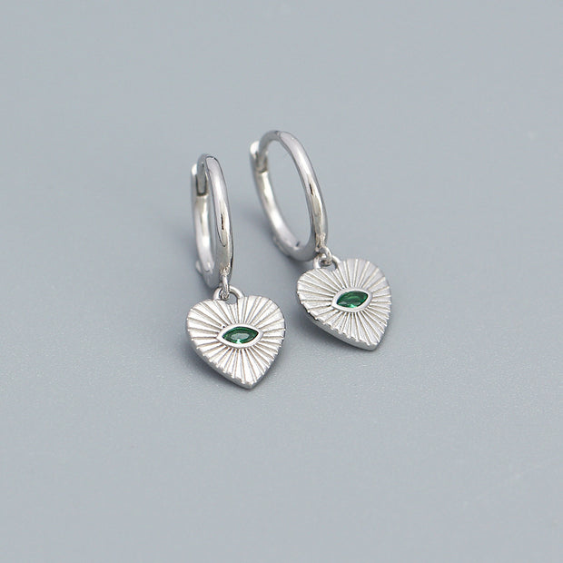 Sterling Silver Heart Studs