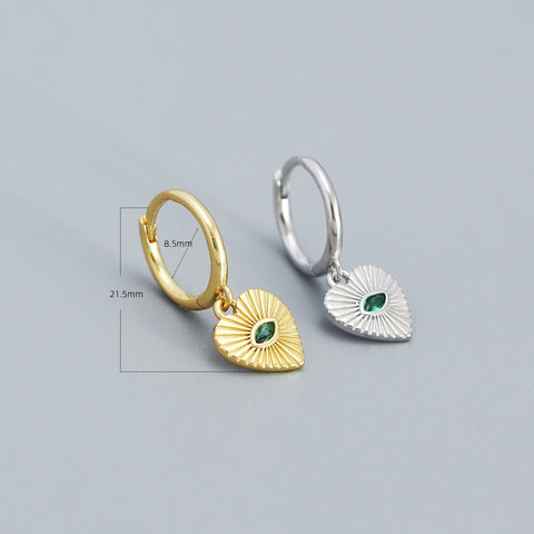 Sterling Silver Heart Studs