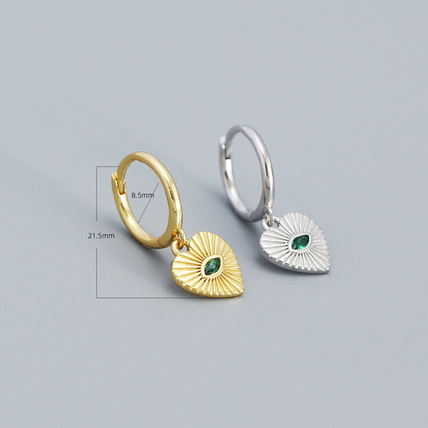 Sterling Silver Heart Studs