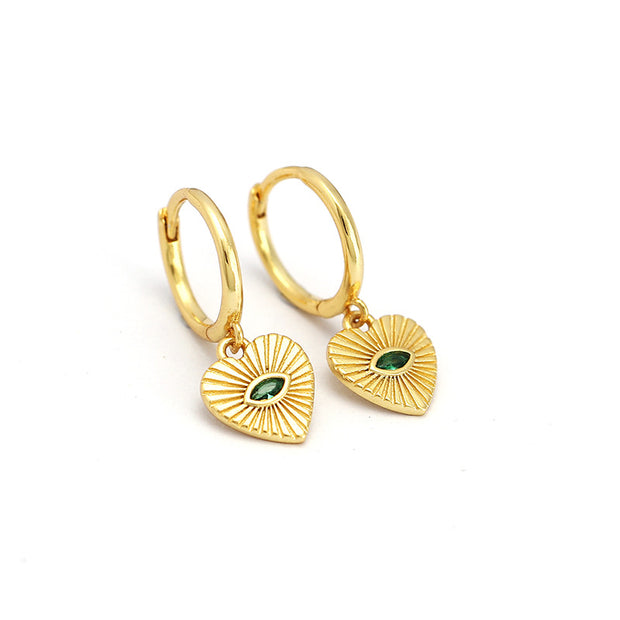 Sterling Silver Heart Studs
