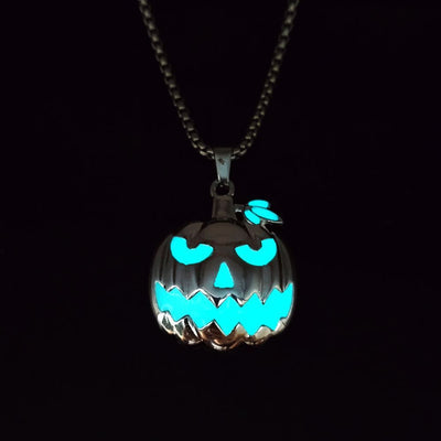 Luminous Pumpkin Ghost Necklace