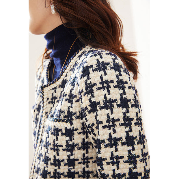Houndstooth Chic Women's Jacket