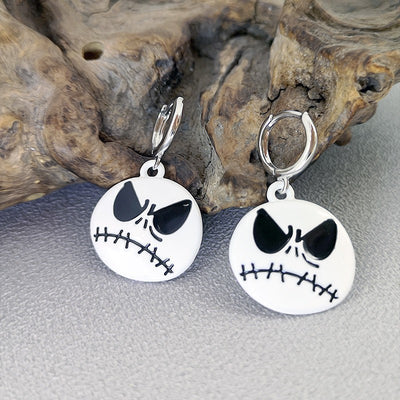 Cartoon Ghost & Pumpkin Earrings