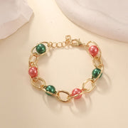 Natural Crystal Bead Bracelet