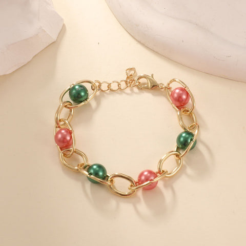 Natural Crystal Bead Bracelet