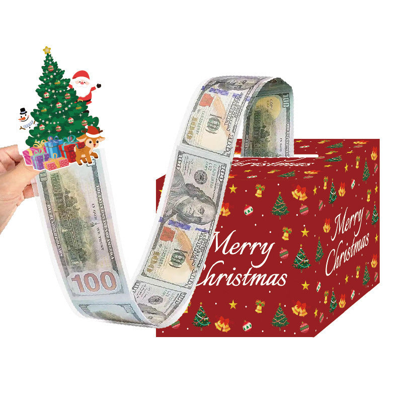 Red Christmas Money Box