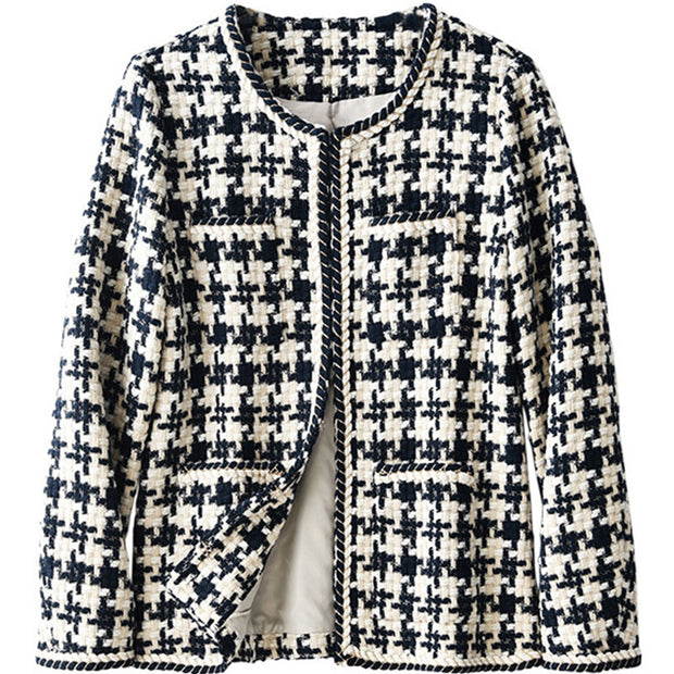 Houndstooth Chic Women's Jacket