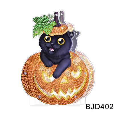 Halloween DIY Decoration Lamp Pumpkin Head