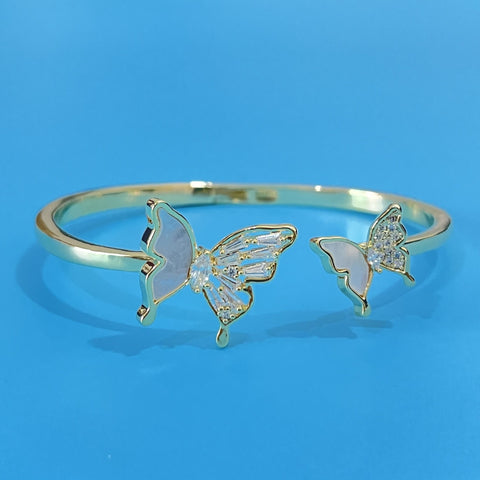Shell Butterfly Charm Bracelet