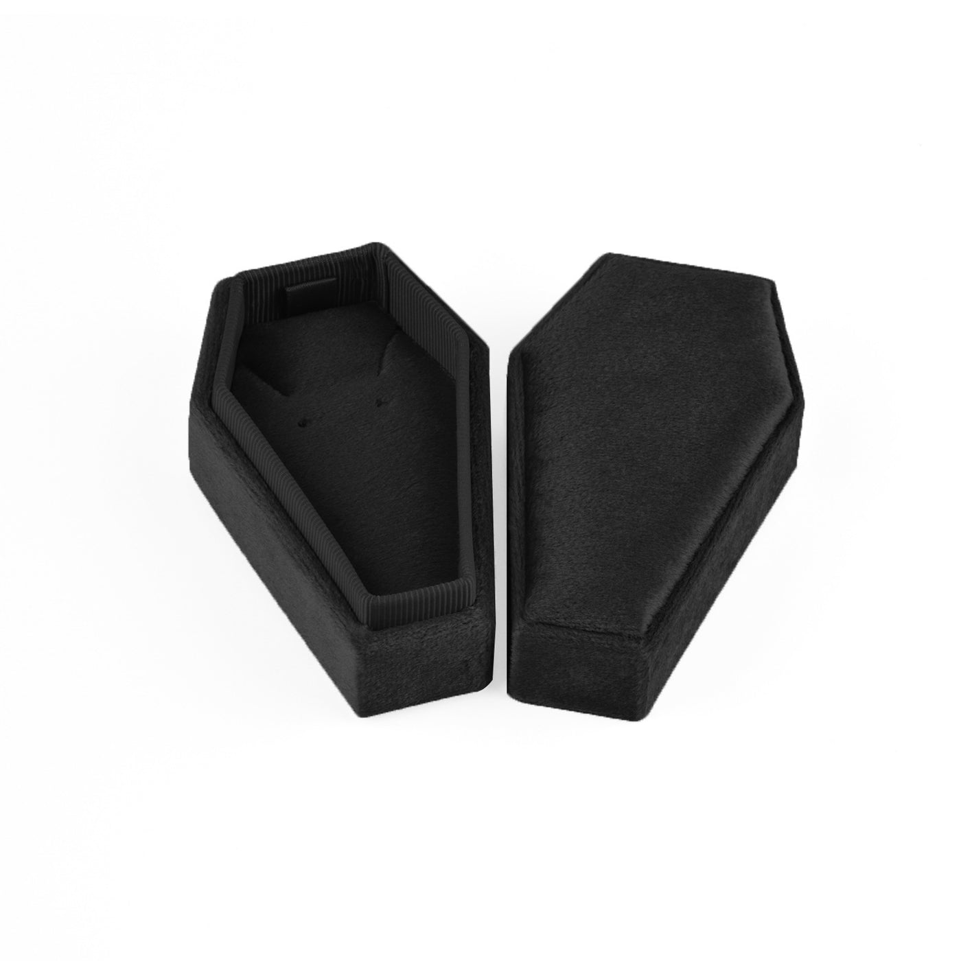 Velvet Coffin Jewelry Box