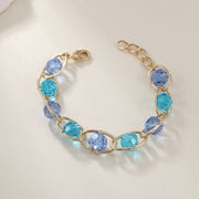 Natural Crystal Bead Bracelet