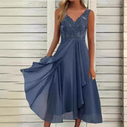 Lace Chiffon Hollow Dress