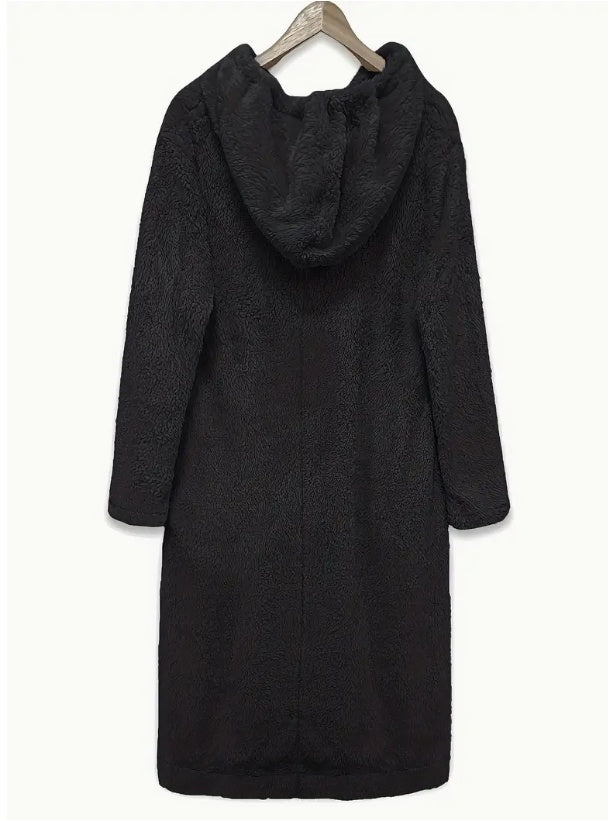Cozy Fleece Hoodie Dress