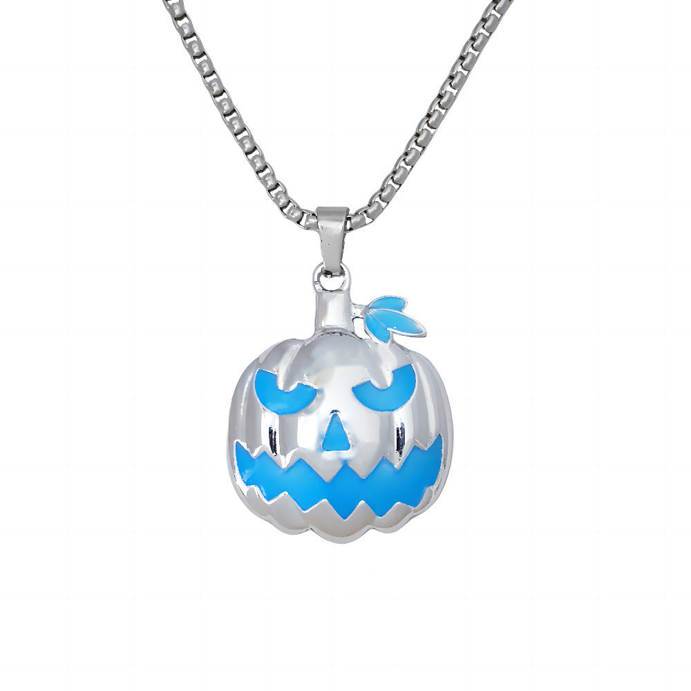 Luminous Pumpkin Ghost Necklace