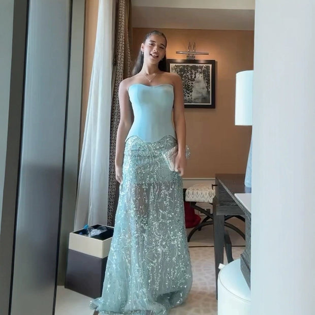 Glossy Off-Shoulder Dress