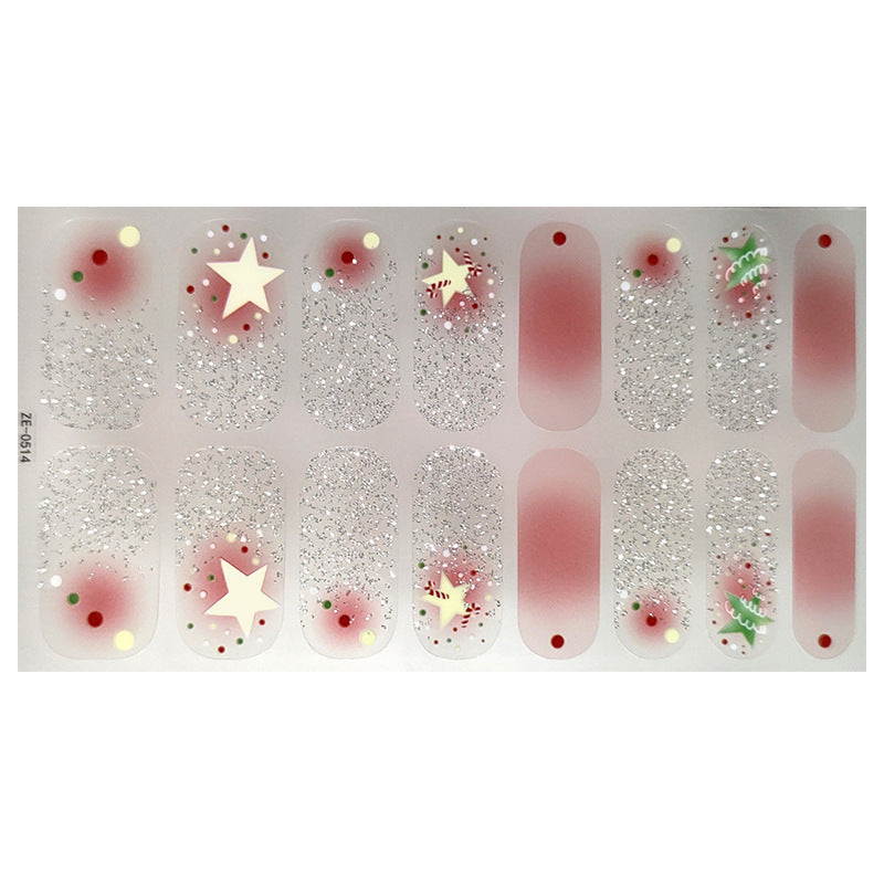 Luminous Halloween Series Christmas Nail Stickers
