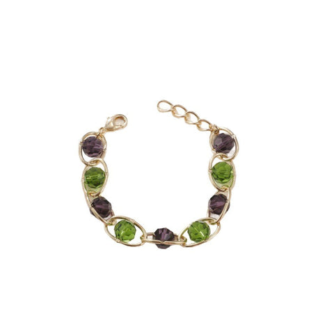Natural Crystal Bead Bracelet
