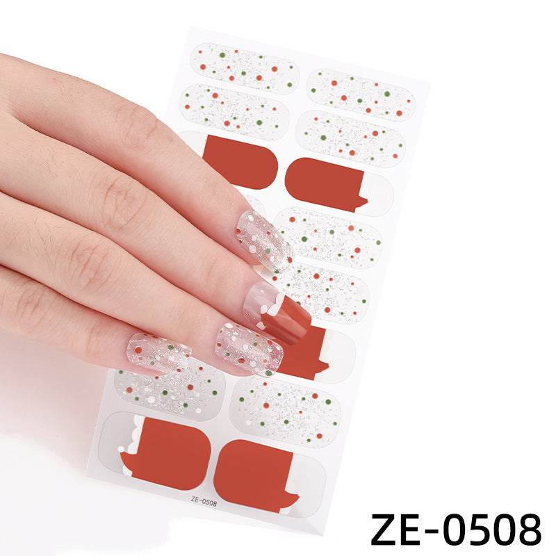 Luminous Halloween Series Christmas Nail Stickers