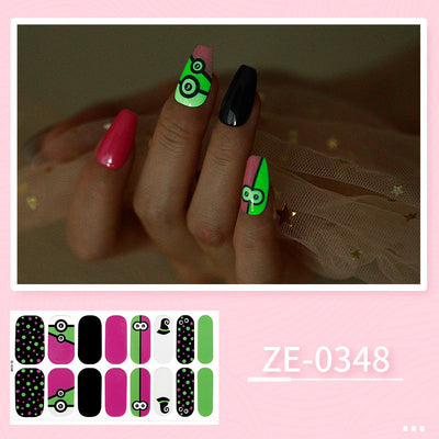 Luminous Halloween Series Christmas Nail Stickers