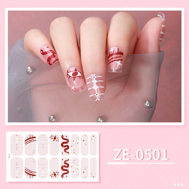 Luminous Halloween Series Christmas Nail Stickers
