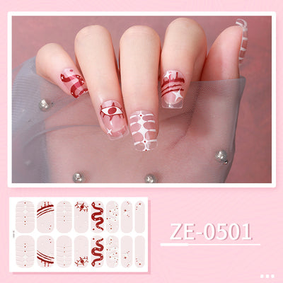 Luminous Halloween Series Christmas Nail Stickers