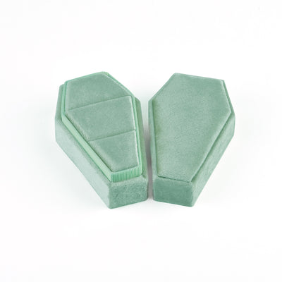 Velvet Coffin Jewelry Box