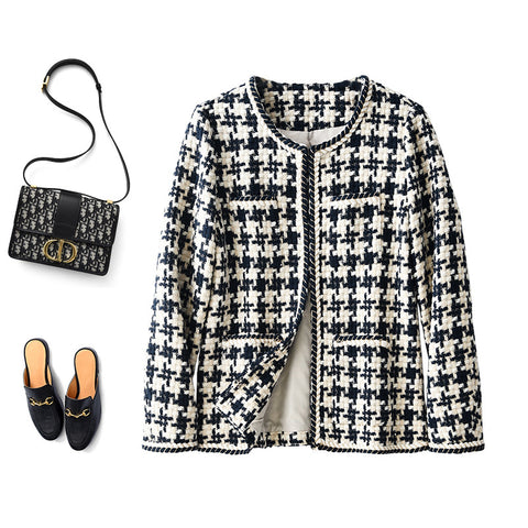 Houndstooth Chic Women's Jacket